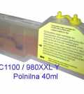 FENIX LC-1100XXL Y / LC-980XXL Y polnilna kartuša velike XXL kapacitete z 40ml črnila za Brother tiskalnike  kartusa, toner, foto papir, panasonic, inkjet, laserjet